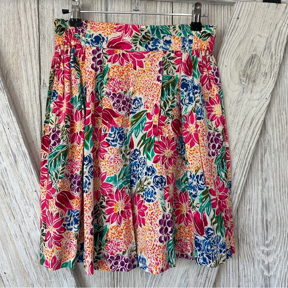 Bechamel VINTAGE High Waist Floral SKORT with Pockets